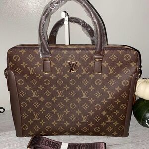 Designer inspired laptop bag briefcase